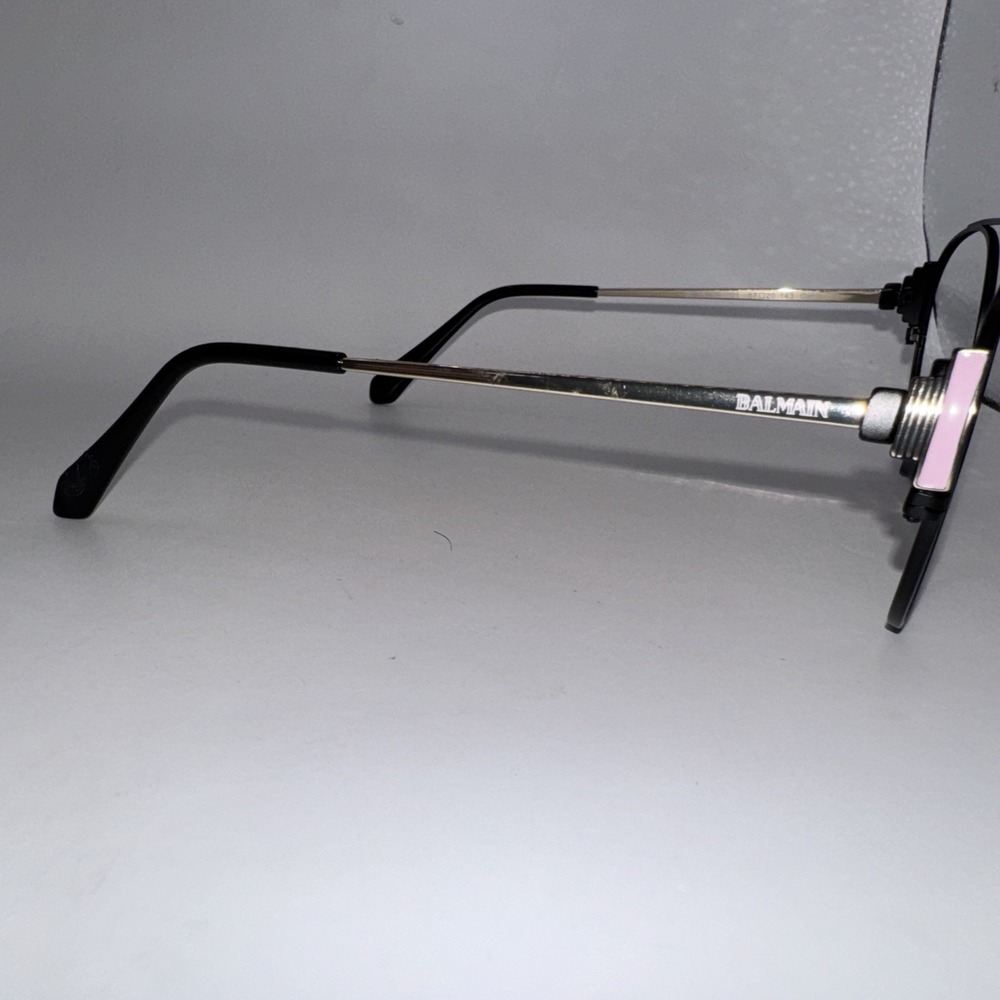 Balmain Sunglasses BL2525B C01 Round Black Pink Gold FRAMES ONLY‎ 57-20-143 - Picture 4 of 7